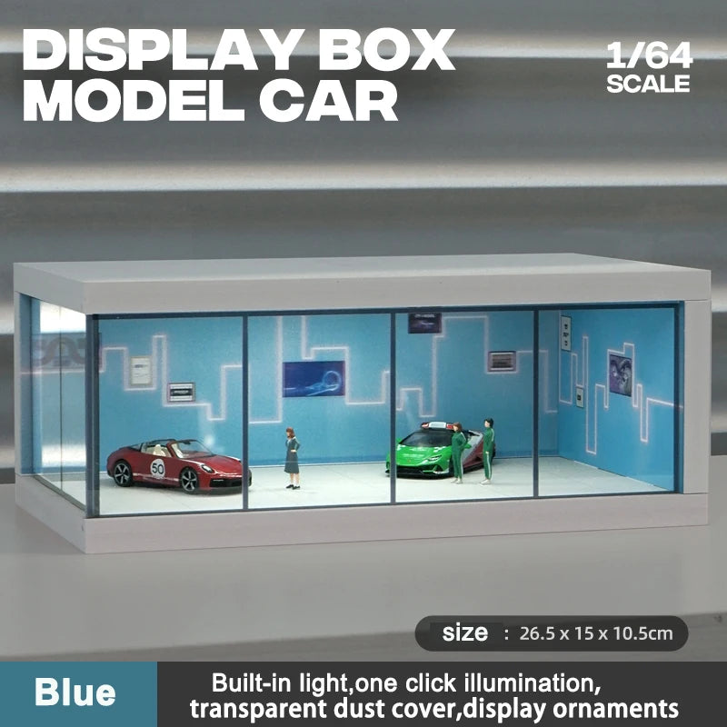 1/64 Garage scene Model Scene with Light Version Simulation Model Scene Decoration Collect (Excluding dolls and car models)