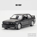 1:36 M3 1987 Diecast Alloy Car Model Metal Pull Back Simulation Car Toy Sports Car Ornament With To Open The Door For Kids Gift