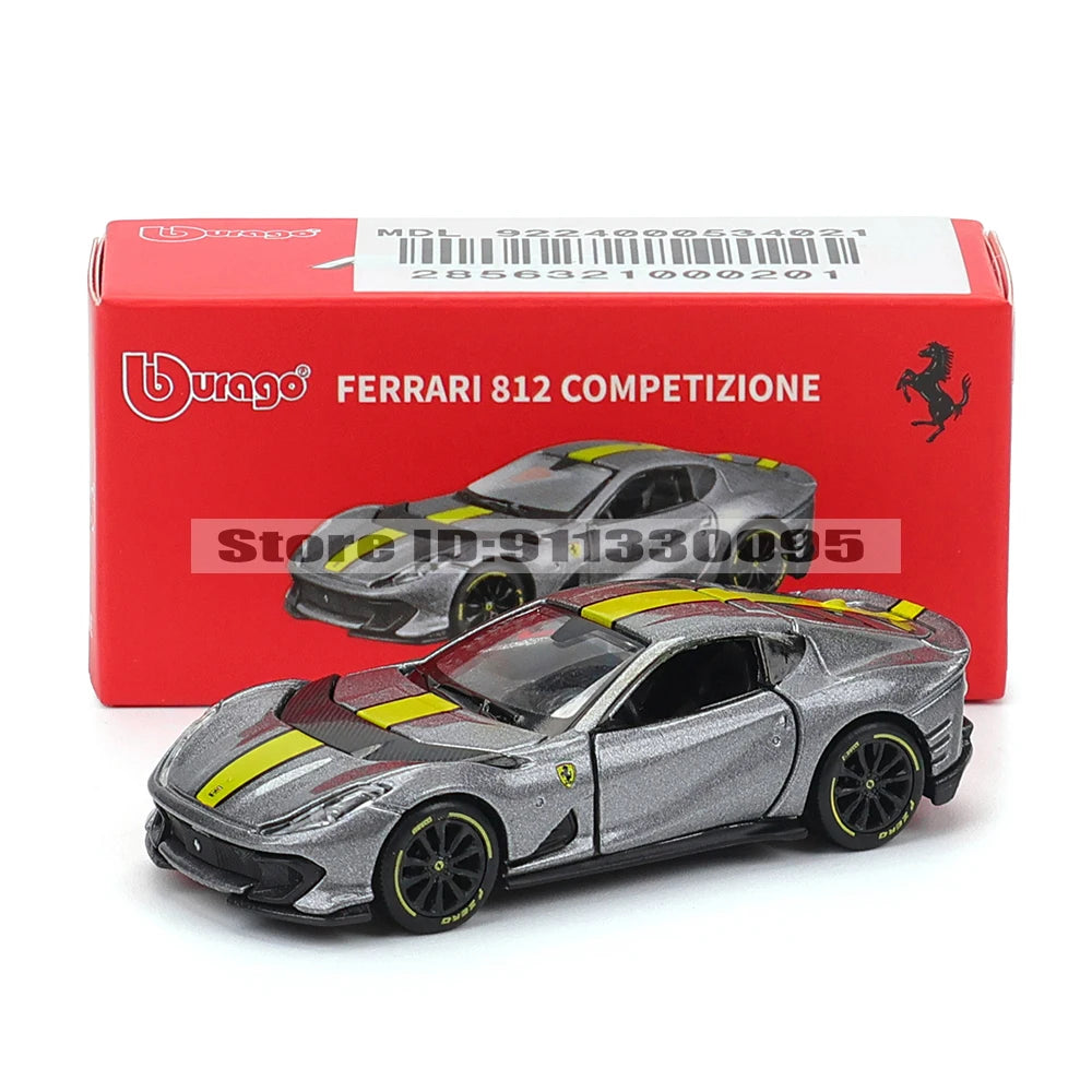 Bburago 1: 64 Ferrari series Multiple choices SP3 812 ENZO F40 F12TDF SF90 458 Car Die Casting Model Children's Gift Toy