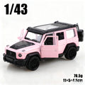 1/43 scale die-cast metal new Little G pullback off-road vehicle, three-door alloy model, boy's toy, decoration.