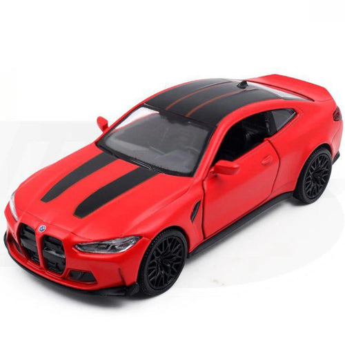 1/36 BMW M4 CSL سبيكة لعبة سيارة نموذج محاكاة عالية معدن أصلي باب يفتح وظيفة سحب للخلف هدايا عيد ميلاد للأولاد مجموعة سيارات
