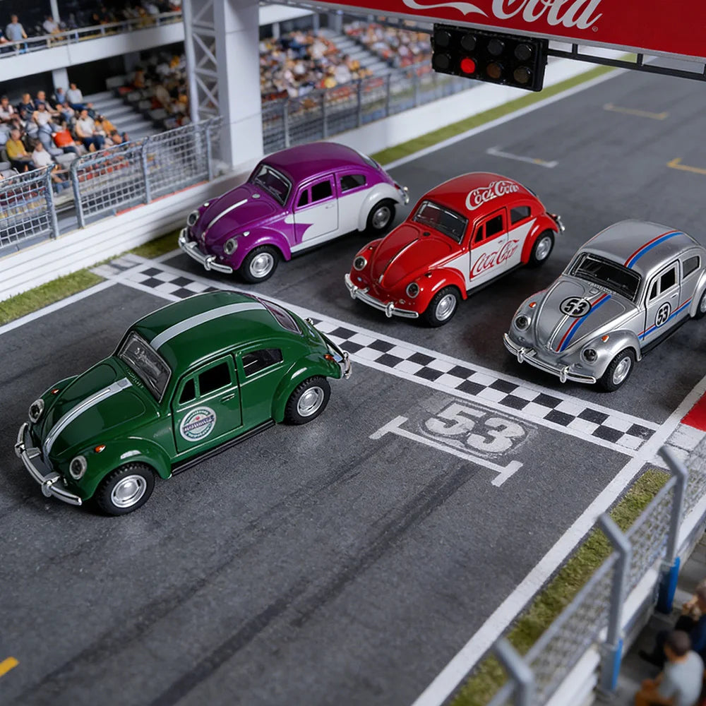 1/32 Scale Alloy Toy Car Mini Alloy Die-cast Beetle Car Model Retro veteran car  Simulation Model Toy For him